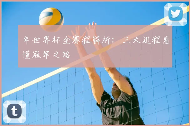 年世界杯全赛程解析:三大进程看懂冠军之路